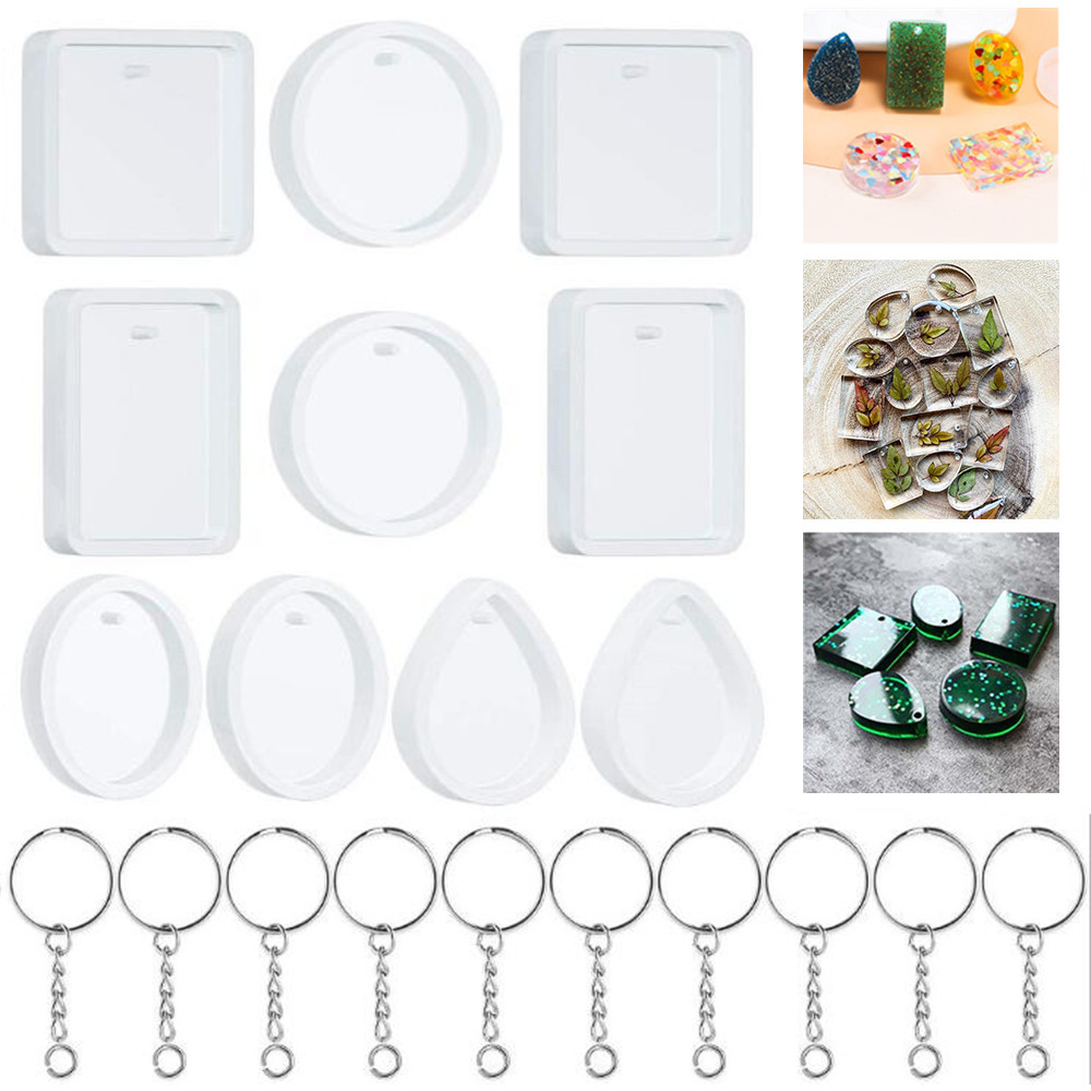 Jewelry Making Tool Kit - DIY Keychain Pingente Casting Silicone Mold