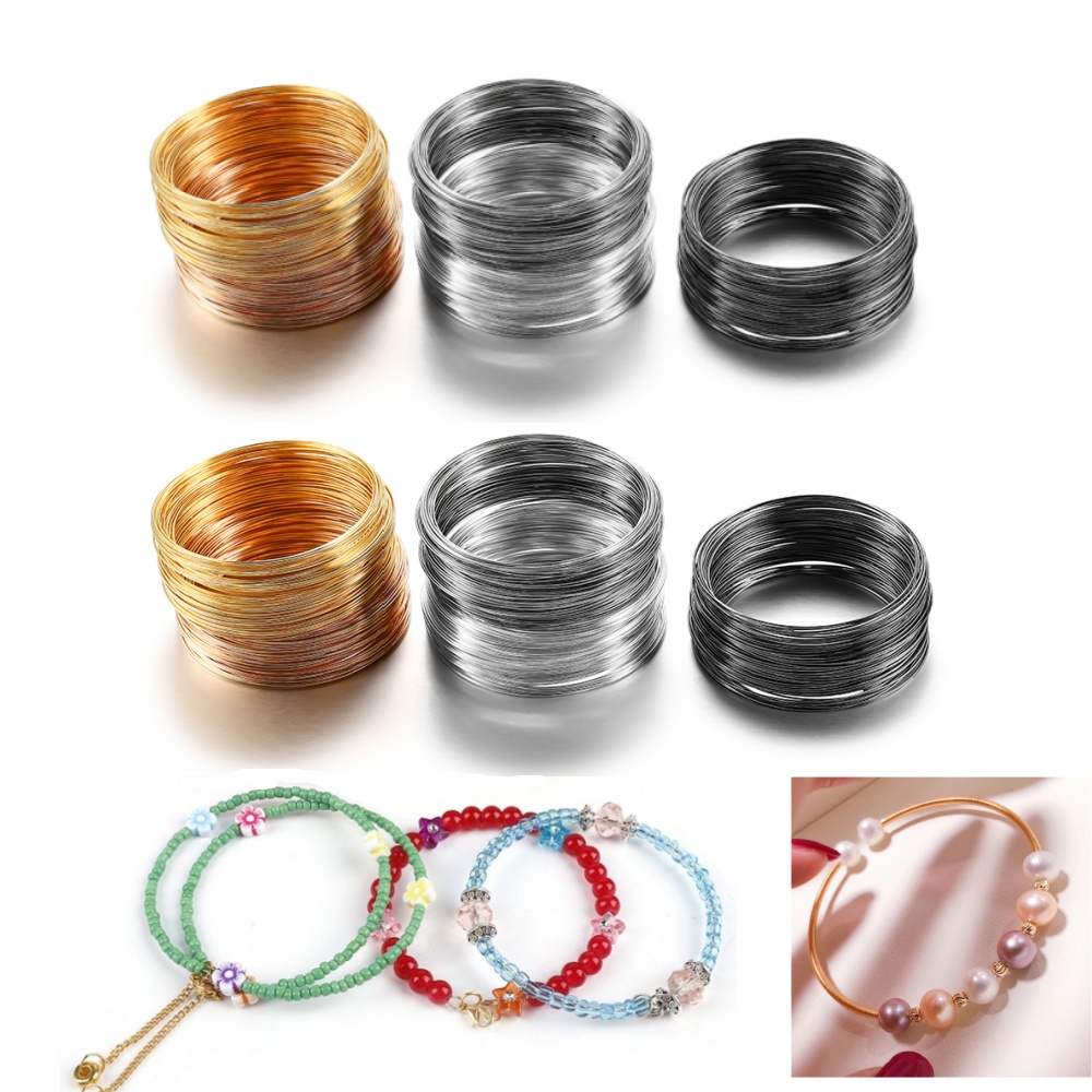 Jewelry Making Loops - 100 laços/lote 0.6mm prata ouro bronze