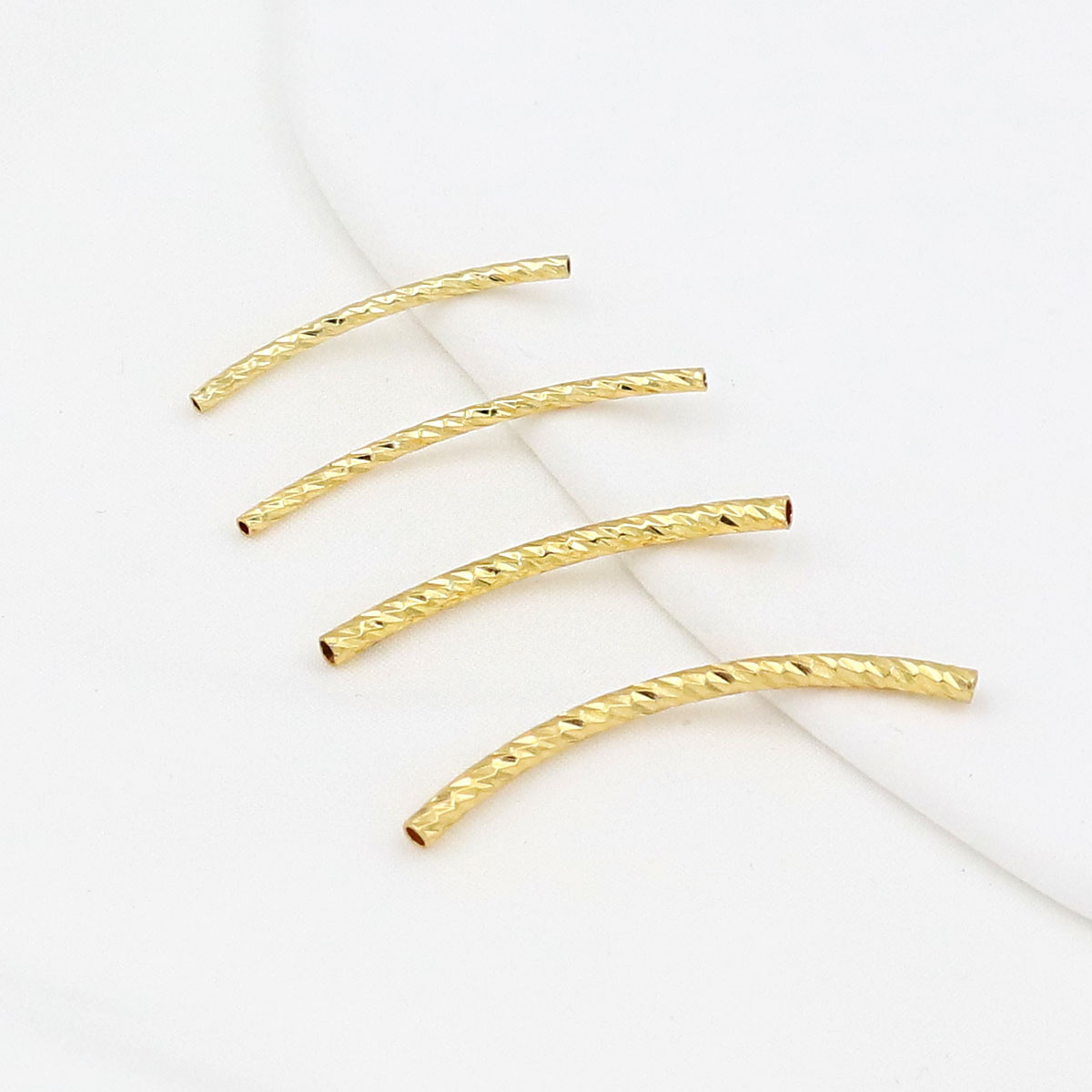 Jewelry Making Youtube - 20/40 Peças Tubo Curvo de Latão