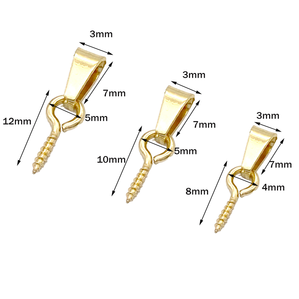 Jewelry Making Rivets - Parafuso de aço inoxidável Eye Pins,