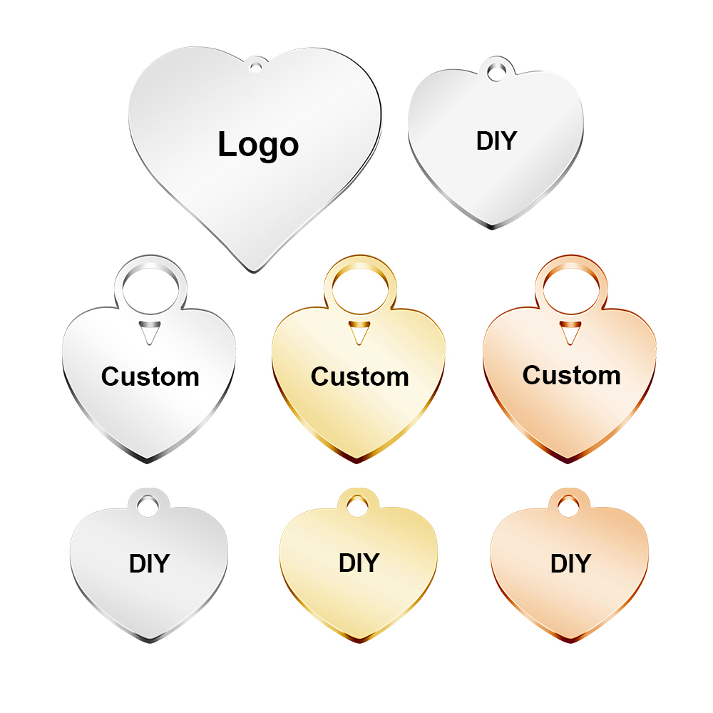 Making Custom Jewelry - 20 pçs/lote logotipo personalizado de aço