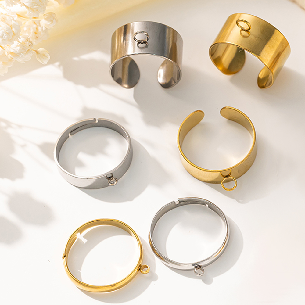 Jewelry Making Ring Tool - 5 pçs/lote aço inoxidável cor dourada