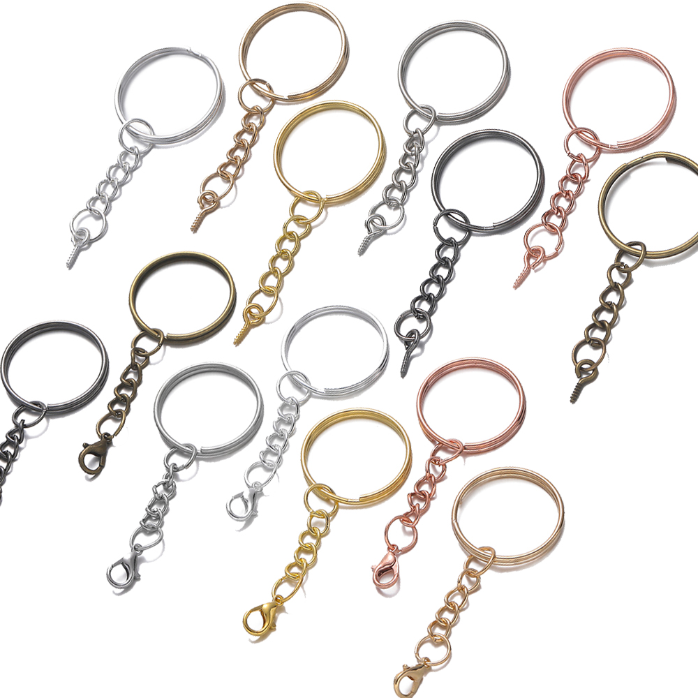 Jewelry Making Ring Tool - 10 peças/lote Argolas de Chaveiro Redondas