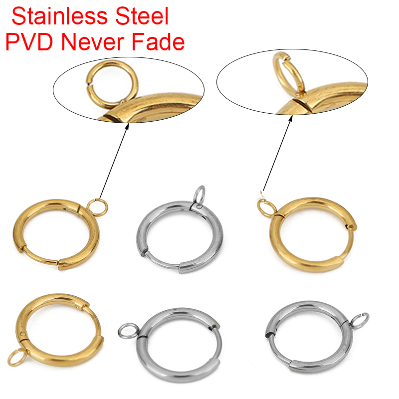 10 pçs pvd nunca desbota brinc - Jewelry Making Wire avaliação e preço