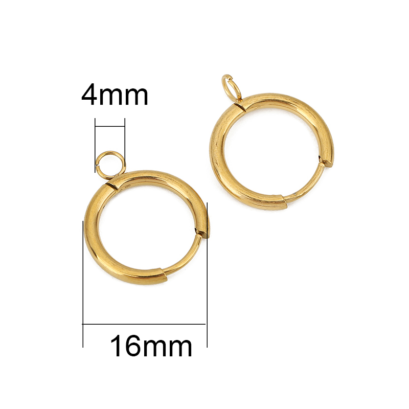 10 pçs pvd nunca desbota brinc - Jewelry Making Wire avaliação e preço