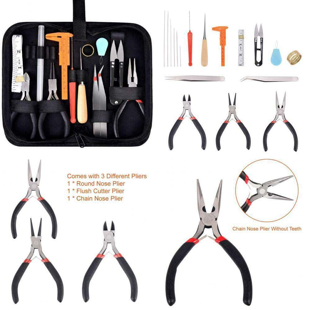 19 pçs acessórios profissionai - Jewelry Making Kit Professional avaliação e preço