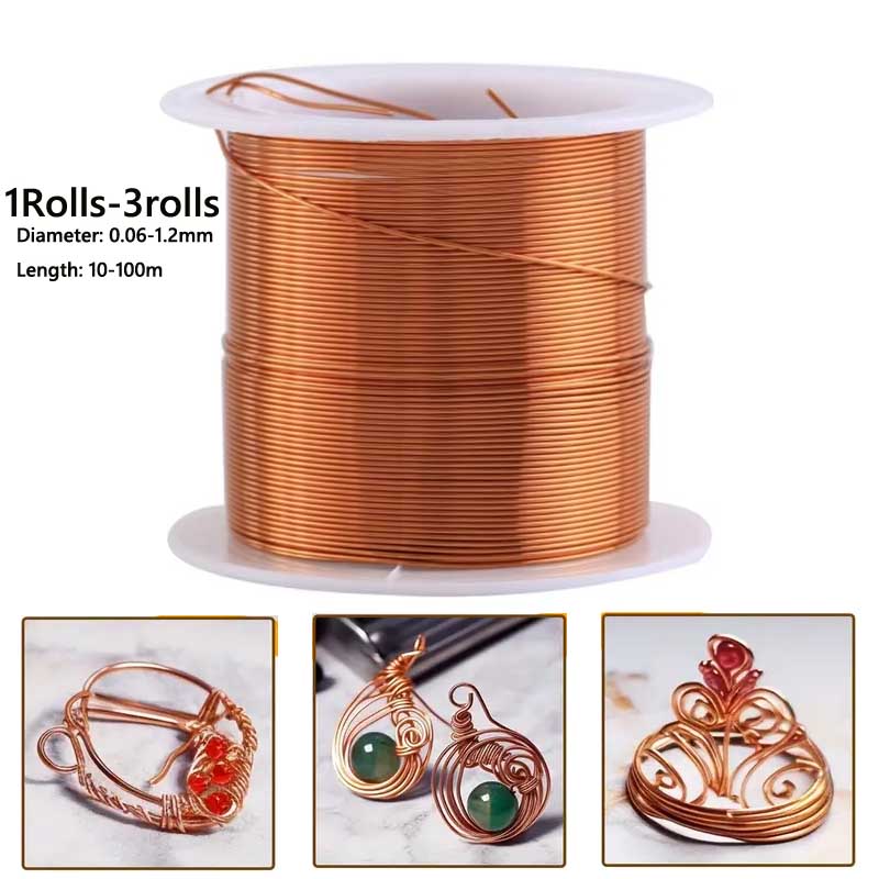 1-3 rolo de fio de cobre macio - Jewelry Making Wire avaliação e preço