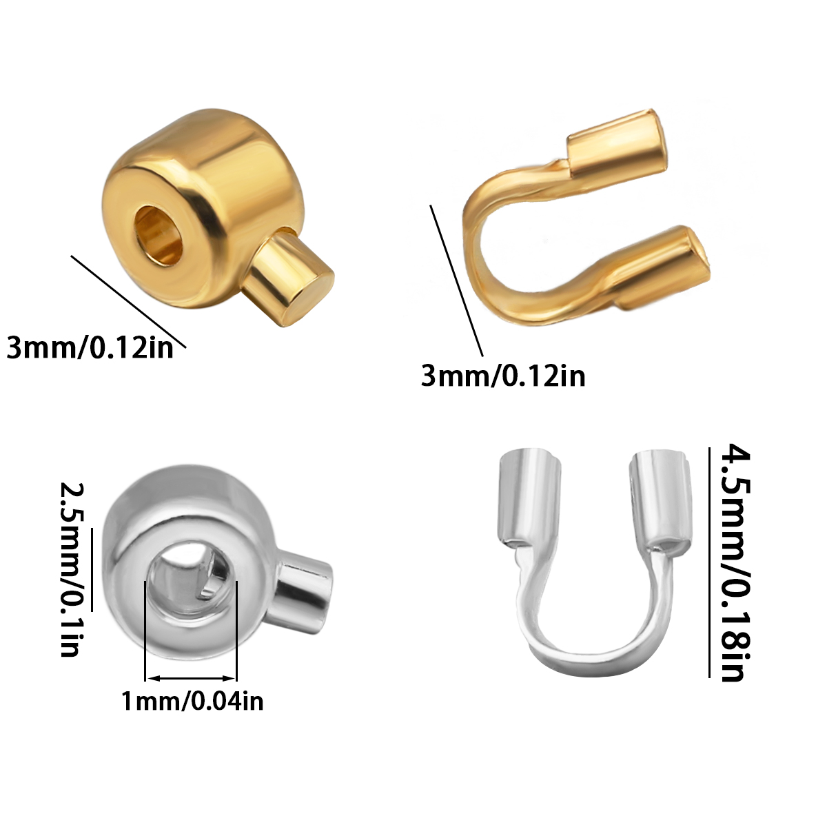 20 Peças de Protetores de Fio  - Jewelry Making Loops avaliação e preço