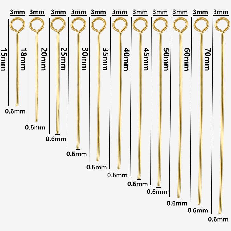 50 peças/lote de alfinetes de  - Jewelry Making Loops avaliação e preço