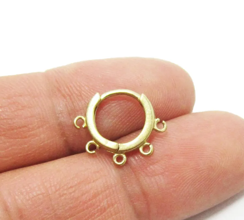 10 peças de argolas de latão p - Jewelry Making Loops avaliação e preço
