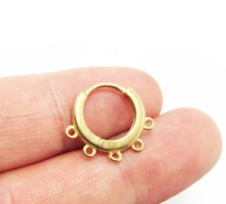 10 peças de argolas de latão p - Jewelry Making Loops avaliação e preço