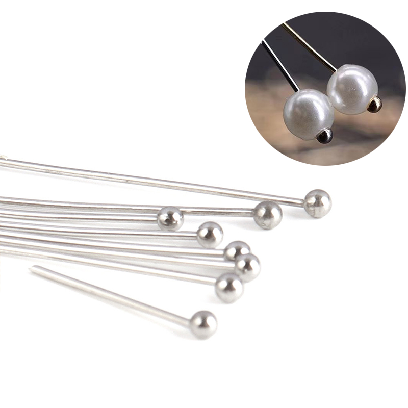 100 pinos de cabeça plana de a - Jewelry Making Rivets avaliação e preço