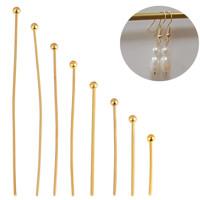 100 pinos de cabeça plana de a - Jewelry Making Rivets avaliação e preço