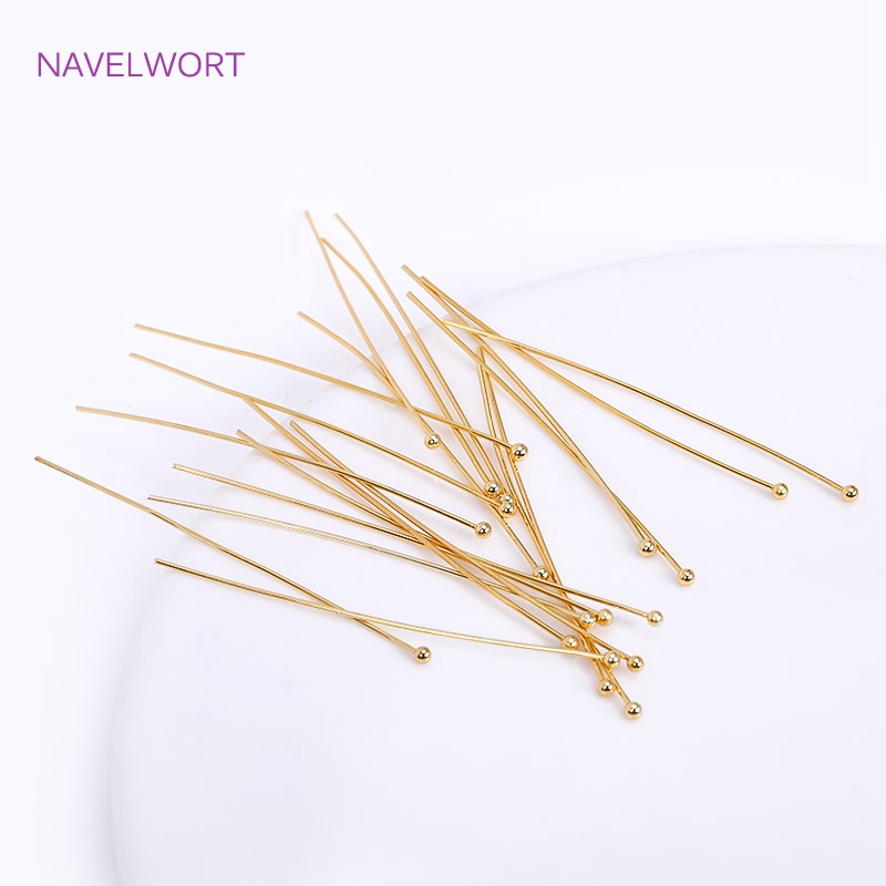 50 pçs/lote 18k pinos banhados - Jewelry Making Rivets avaliação e preço