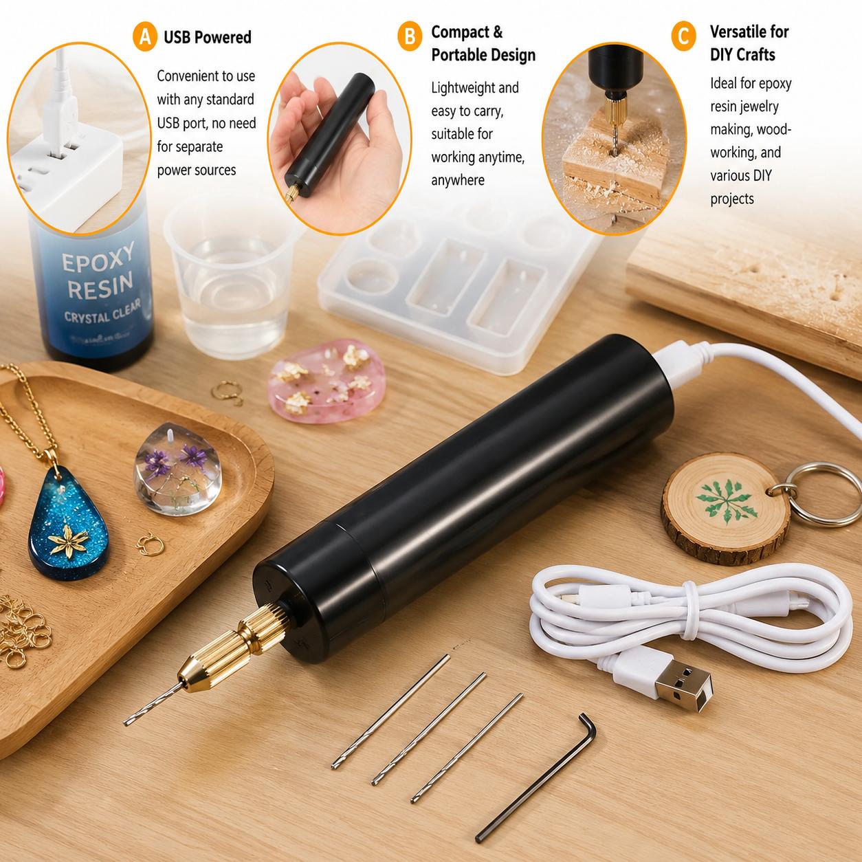 Mini Furadeira Elétrica Portát - Jewelry Making Kit Professional avaliação e preço
