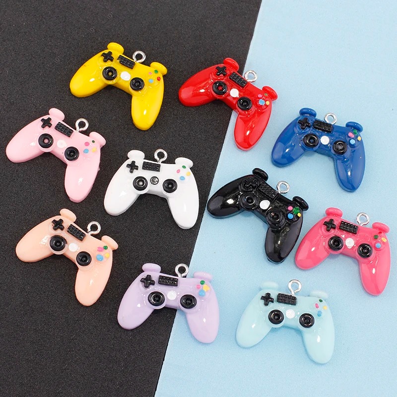 10 Peças de Charms de Resina e - Jewelry Making Game avaliação e preço