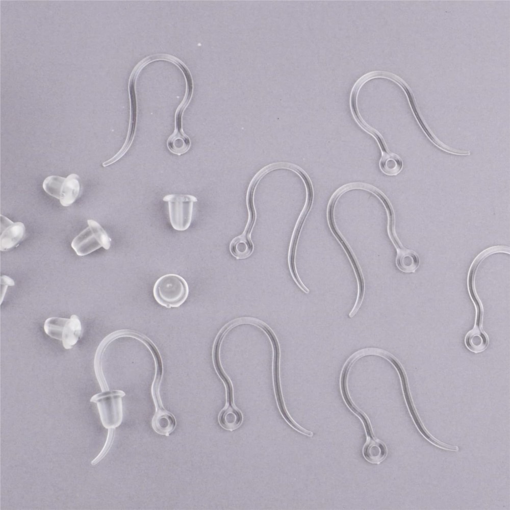 Ganchos de brinco de plástico  - Jewelry Making Loops avaliação e preço