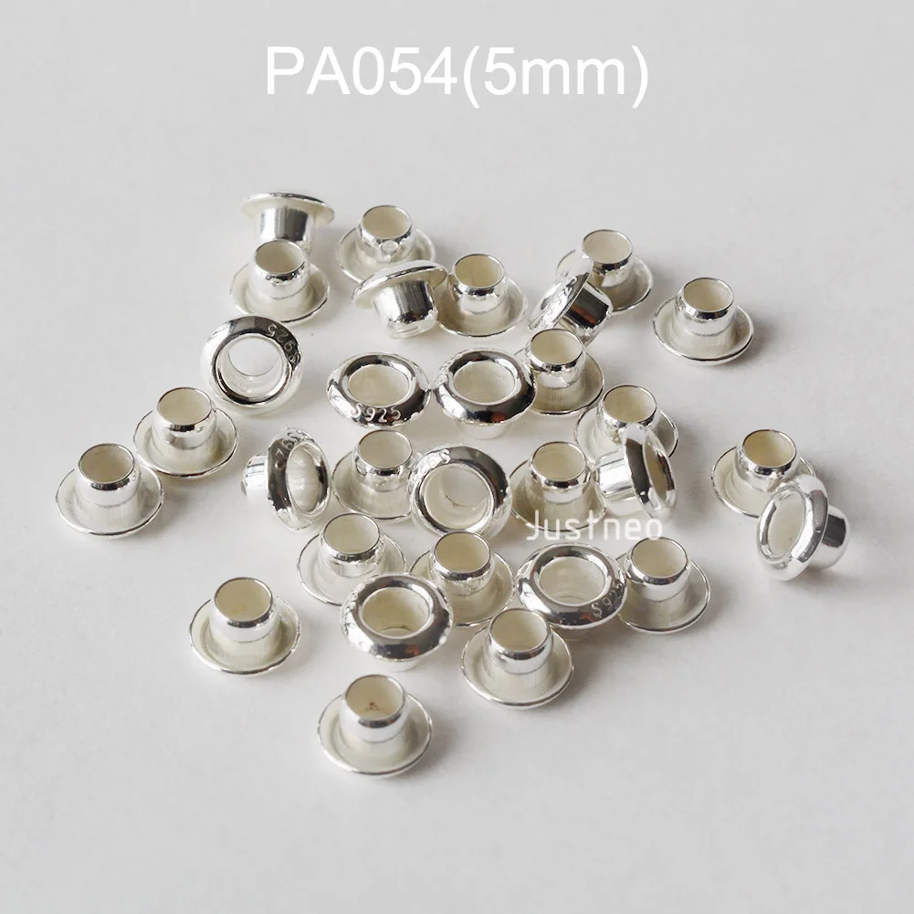 925 prata esterlina ilhó rebit - Jewelry Making Rivets avaliação e preço