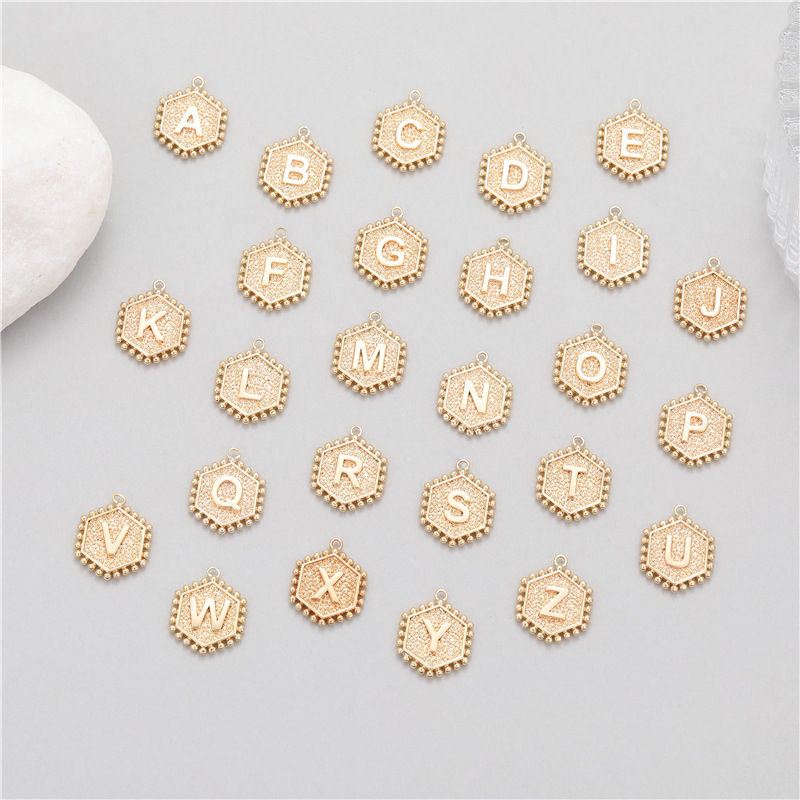 5 peças de pingentes hexagonai - Jewelry Making Rivets avaliação e preço